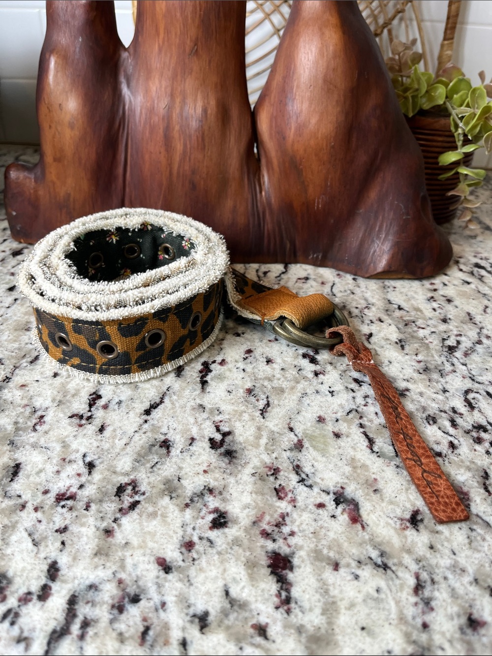 Free People Mixed Print Grommet Belt - Picture 6 of 7